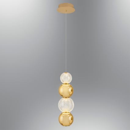 LED Viseća lampa CREMONA LED/7W/230V 3000K zlatna