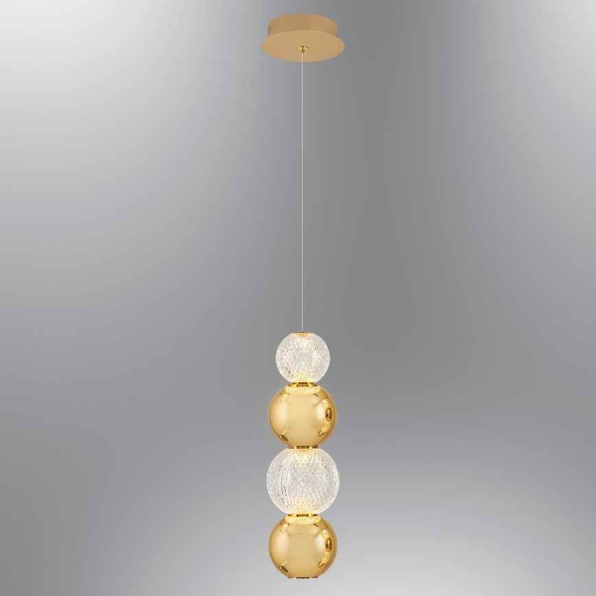 LED Viseća lampa CREMONA LED/7W/230V 3000K zlatna