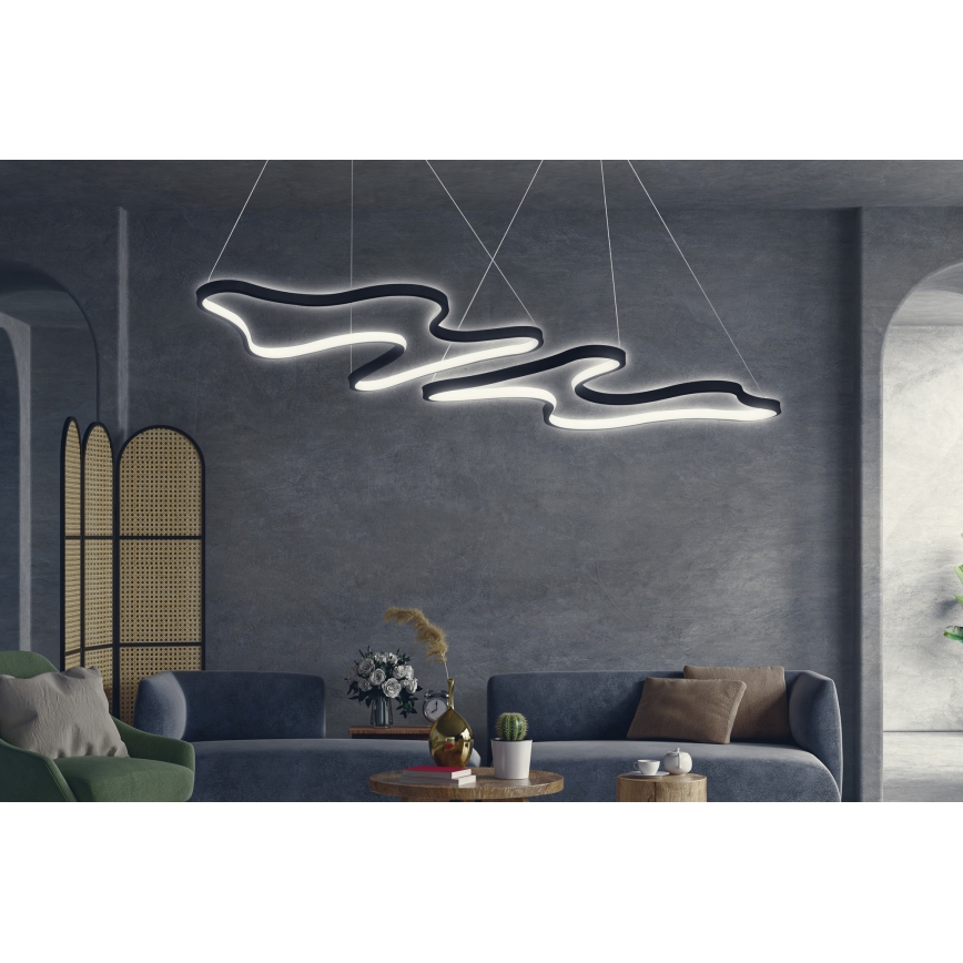 LED Viseća lampa DUPLE ARTISAN LED/80W/230V 6500K crna