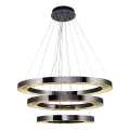 LED Viseća lampa JESI LED/99W/230V 3000K promjer 100 cm srebrna