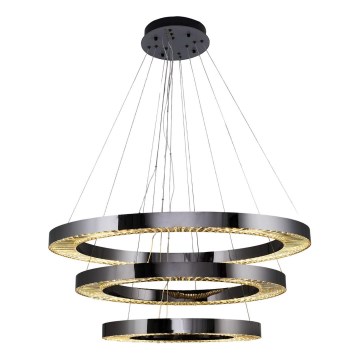 LED Viseća lampa JESI LED/99W/230V 3000K promjer 100 cm srebrna