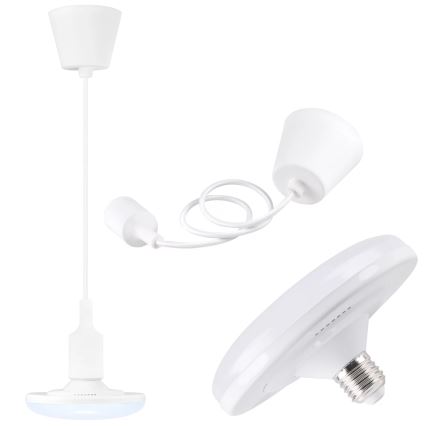 LED Viseća svjetiljka KIKI 1xE27/10W/230V bijela