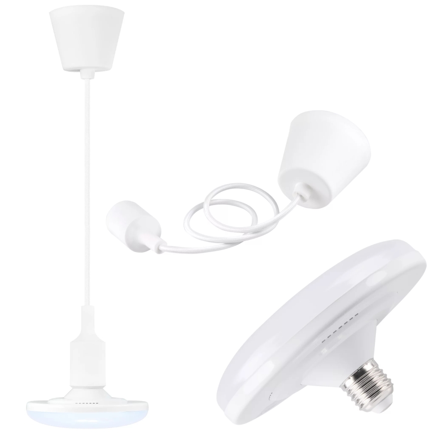 LED Viseća svjetiljka KIKI 1xE27/10W/230V bijela