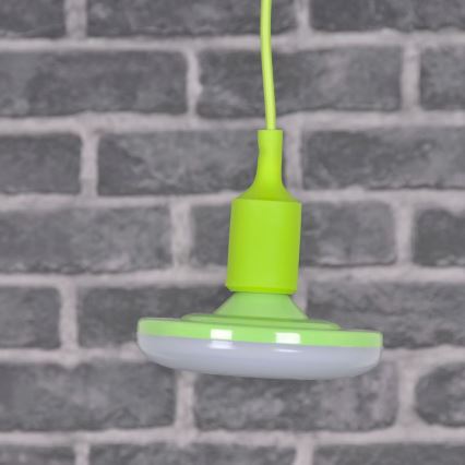 LED Viseća svjetiljka KIKI 1xE27/10W/230V zeleno