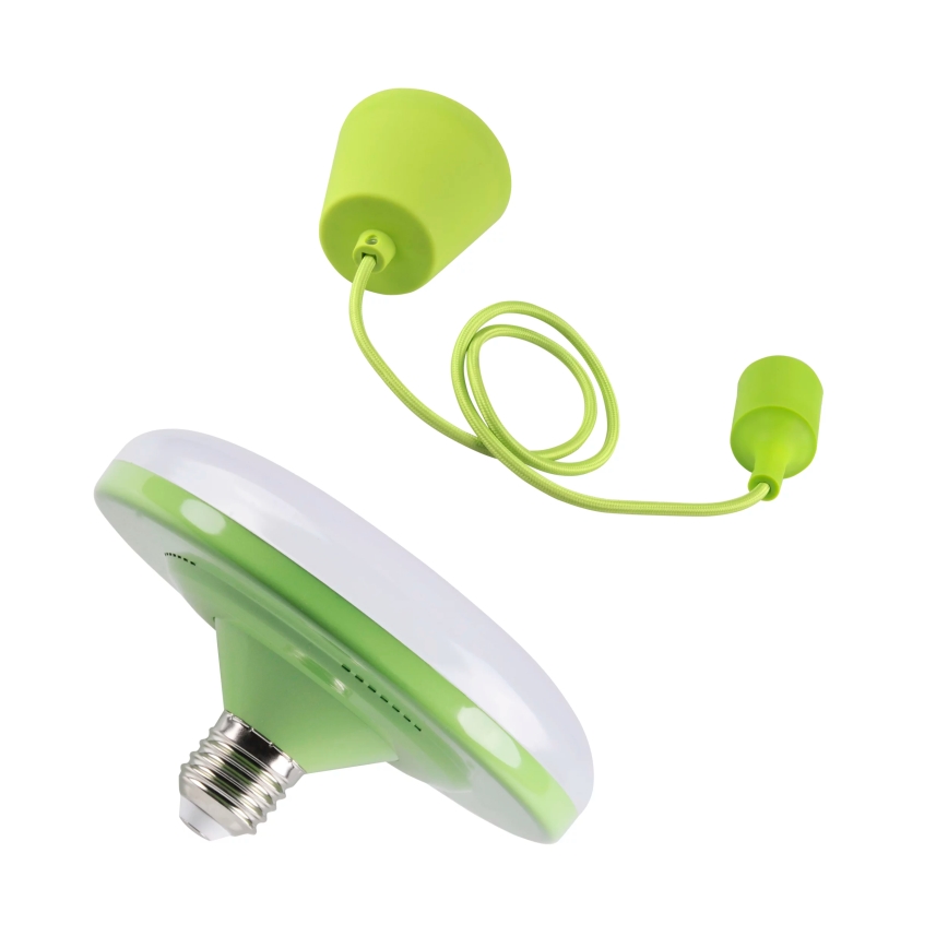 LED Viseća svjetiljka KIKI 1xE27/10W/230V zeleno