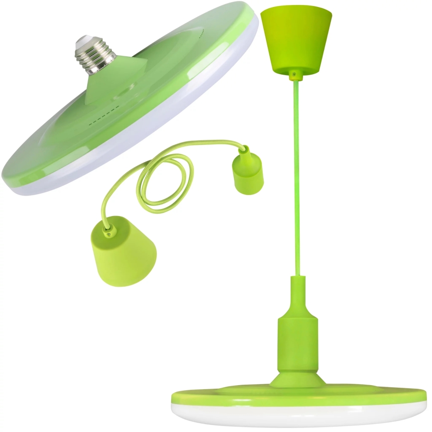 LED Viseća svjetiljka KIKI 1xE27/15W/230V zeleno