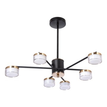 LED Viseći luster 6xLED/6W/230V 3000-6500K pr. 59 cm zlatna/crna