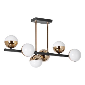 LED Viseći luster 6xLED/7W/230V zlatna/crna