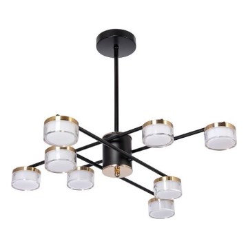 LED Viseći luster 8xLED/6W/230V 3000-6500K pr. 68 cm zlatna/crna