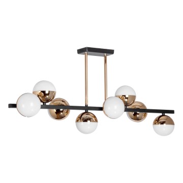 LED Viseći luster 8xLED/7W/230V zlatna/crna