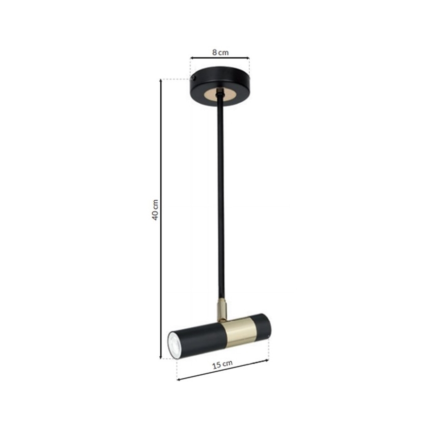 LED Viseći luster DALLAS 1xGU10/3W/230V
