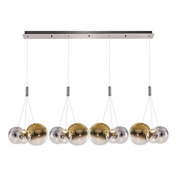 LED Viseći luster ENNA 12xG9/5W/230V 3000K dimljen/zlatan