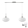 LED viseći luster HARMA 2xE27/60W/230V matni krom/bijela