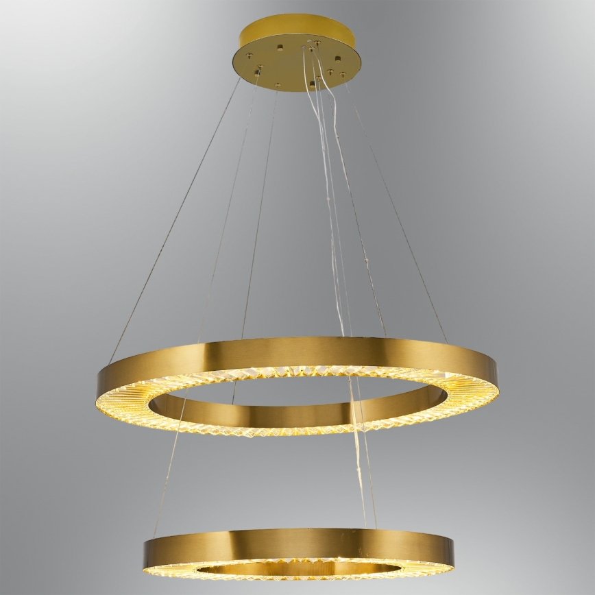 LED Viseći luster JESI LED/140W/230V 3000K 100 cm brončani