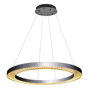 LED Viseći luster JESI LED/90W/230V 3000K 100 cm srebrni