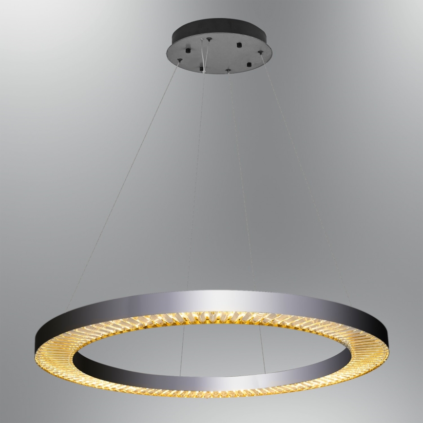 LED Viseći luster JESI LED/90W/230V 3000K 100 cm srebrni