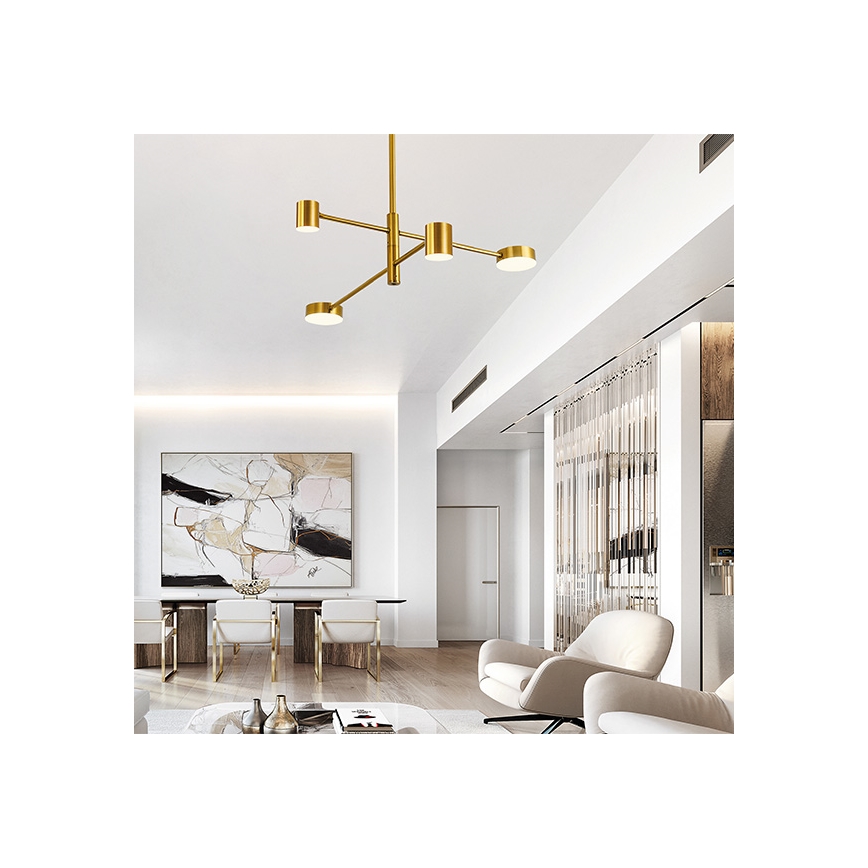 LED Viseći luster LED/24W/230V 3000K zlatna