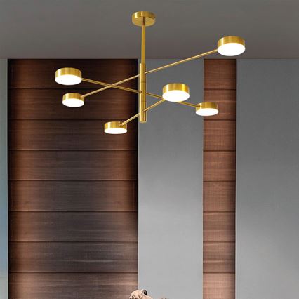 LED Viseći luster LED/30W/230V 3000K zlatna