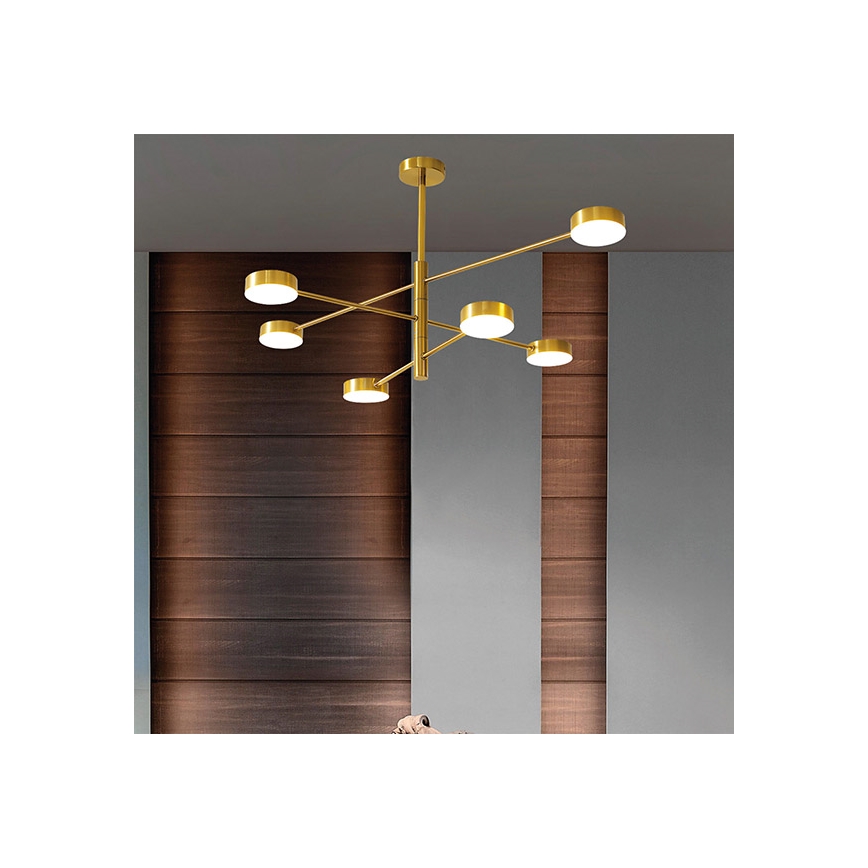 LED Viseći luster LED/30W/230V 3000K zlatna