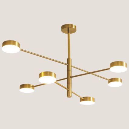 LED Viseći luster LED/30W/230V 3000K zlatna