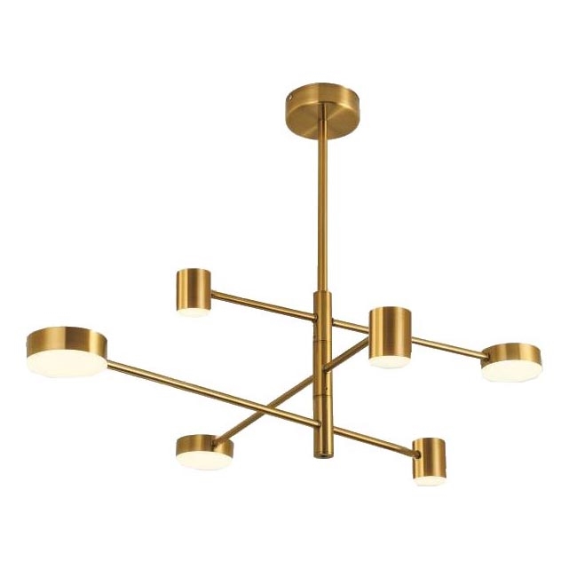 LED Viseći luster LED/36W/230V 3000K zlatna