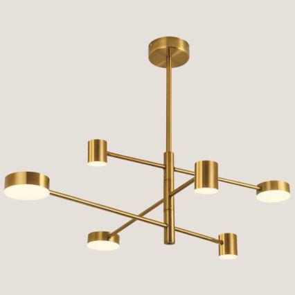 LED Viseći luster LED/36W/230V 3000K zlatna