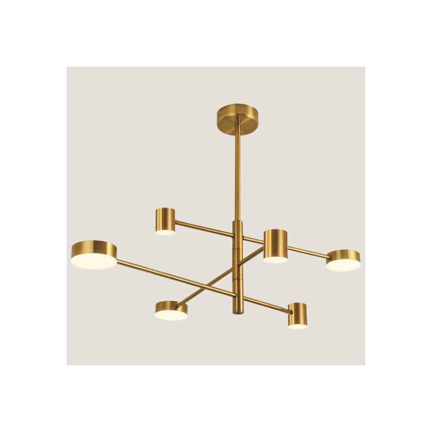 LED Viseći luster LED/36W/230V 3000K zlatna