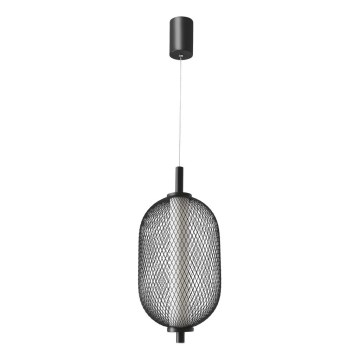 LED viseći luster na sajli PUMA LED/10W/230V pr. 15 cm crna