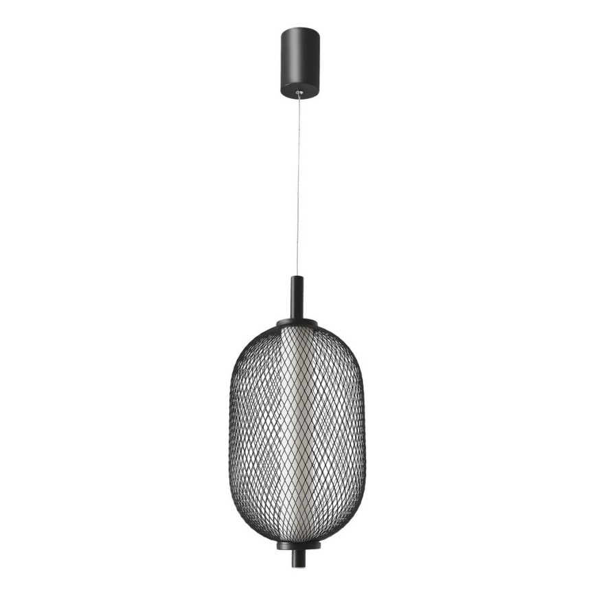 LED viseći luster na sajli PUMA LED/10W/230V pr. 15 cm crna