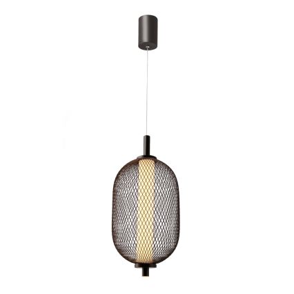 LED viseći luster na sajli PUMA LED/10W/230V pr. 15 cm crna