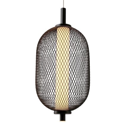 LED viseći luster na sajli PUMA LED/10W/230V pr. 15 cm crna