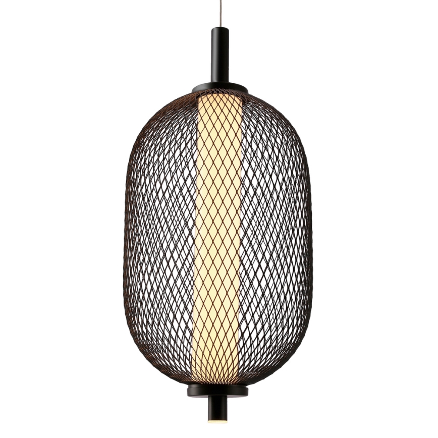 LED viseći luster na sajli PUMA LED/10W/230V pr. 15 cm crna