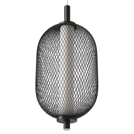 LED viseći luster na sajli PUMA LED/10W/230V pr. 15 cm crna