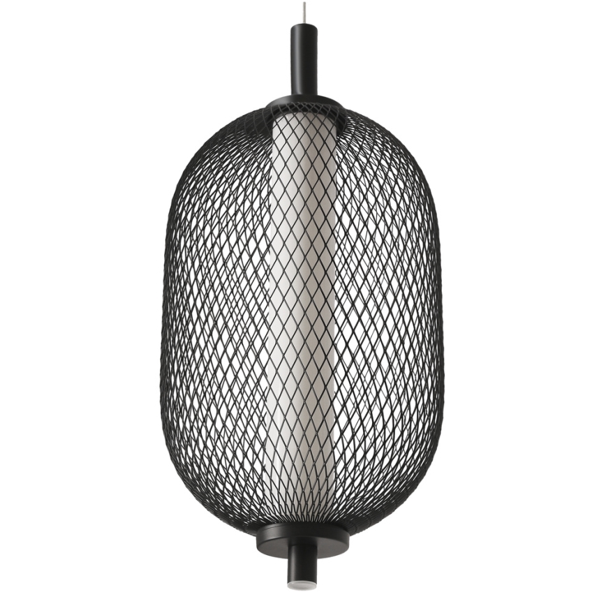 LED viseći luster na sajli PUMA LED/10W/230V pr. 15 cm crna