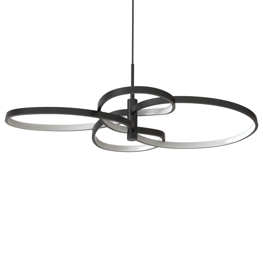 LED viseći luster na sajli RIBBON LED/37W/230V 4000K crna