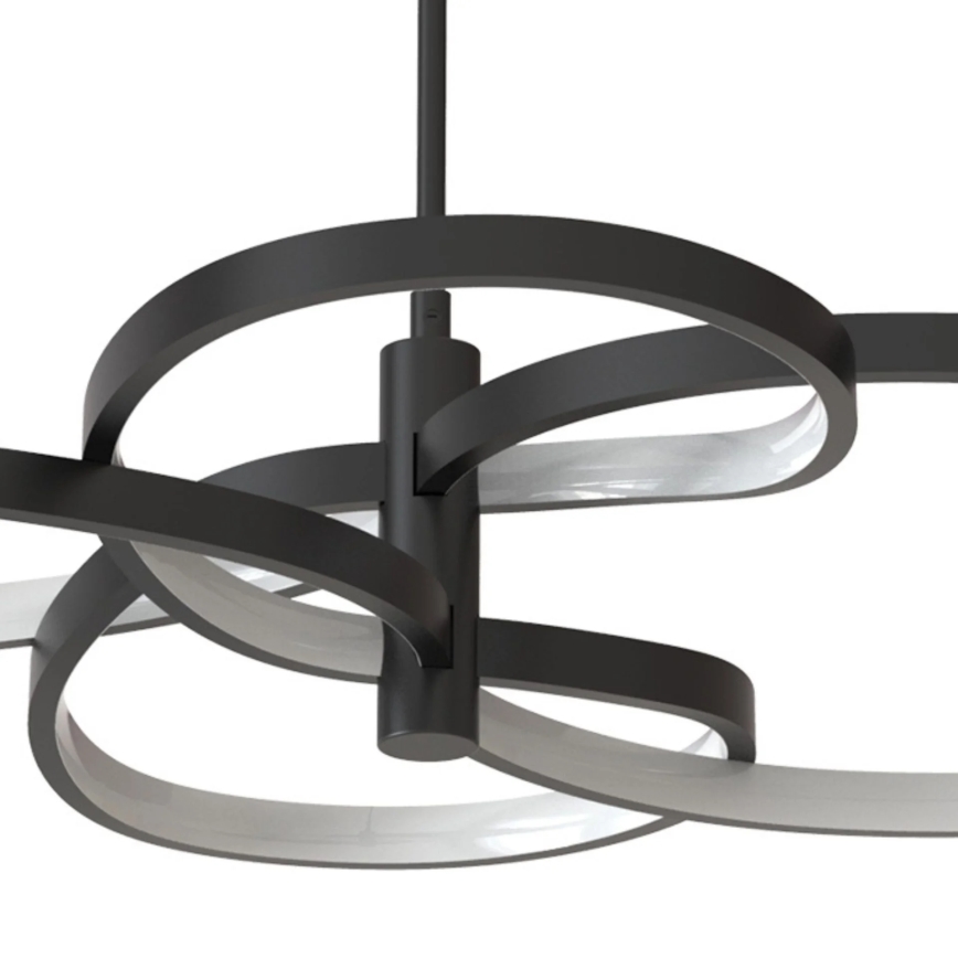 LED viseći luster na sajli RIBBON LED/37W/230V 4000K crna