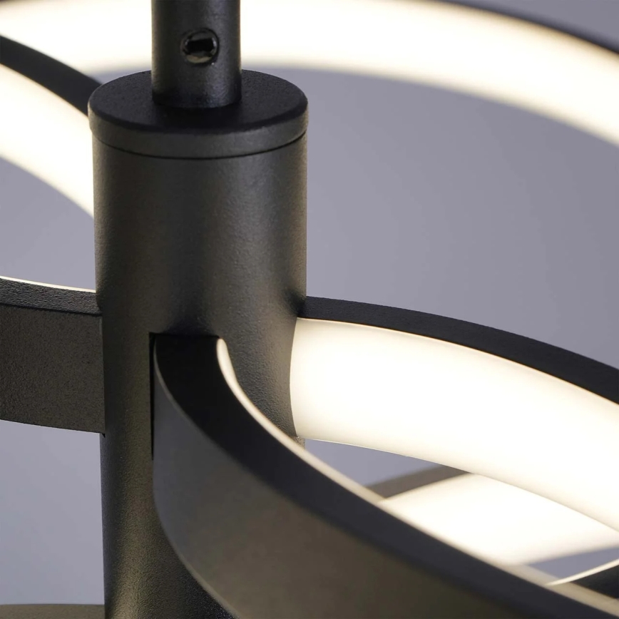 LED viseći luster na sajli RIBBON LED/37W/230V 4000K crna