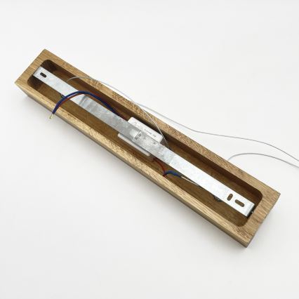 LED viseći luster VERDE na sajli, LED/18W/230V, 3000K, 106 cm, hrast