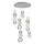 LED Visilica CREMONA LED/34W/230V 3000K matni krom