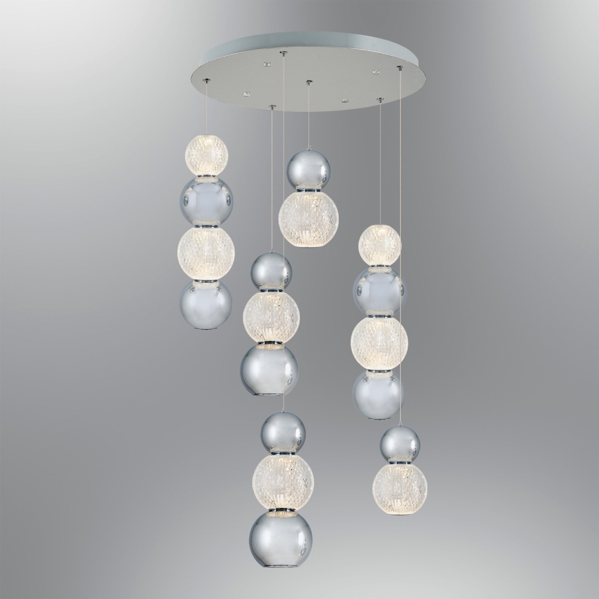 LED Visilica CREMONA LED/34W/230V 3000K matni krom