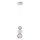 LED Visilica CREMONA LED/5W/230V 3000K matni krom