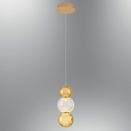 LED Visilica CREMONA LED/5W/230V 3000K zlatna
