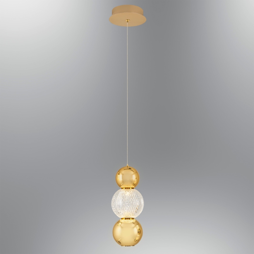 LED Visilica CREMONA LED/5W/230V 3000K zlatna