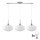 LED Visilica HARMA 3xE27/60W/230V matni krom/bijela