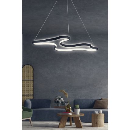 LED Visilna lampa ARTISAN LED/36W/230V 6500K crna
