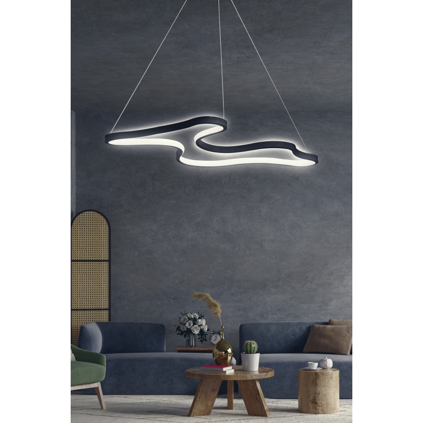 LED Visilna lampa ARTISAN LED/36W/230V 6500K crna