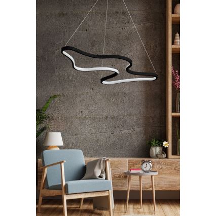 LED Visilna lampa ARTISAN LED/36W/230V 6500K crna