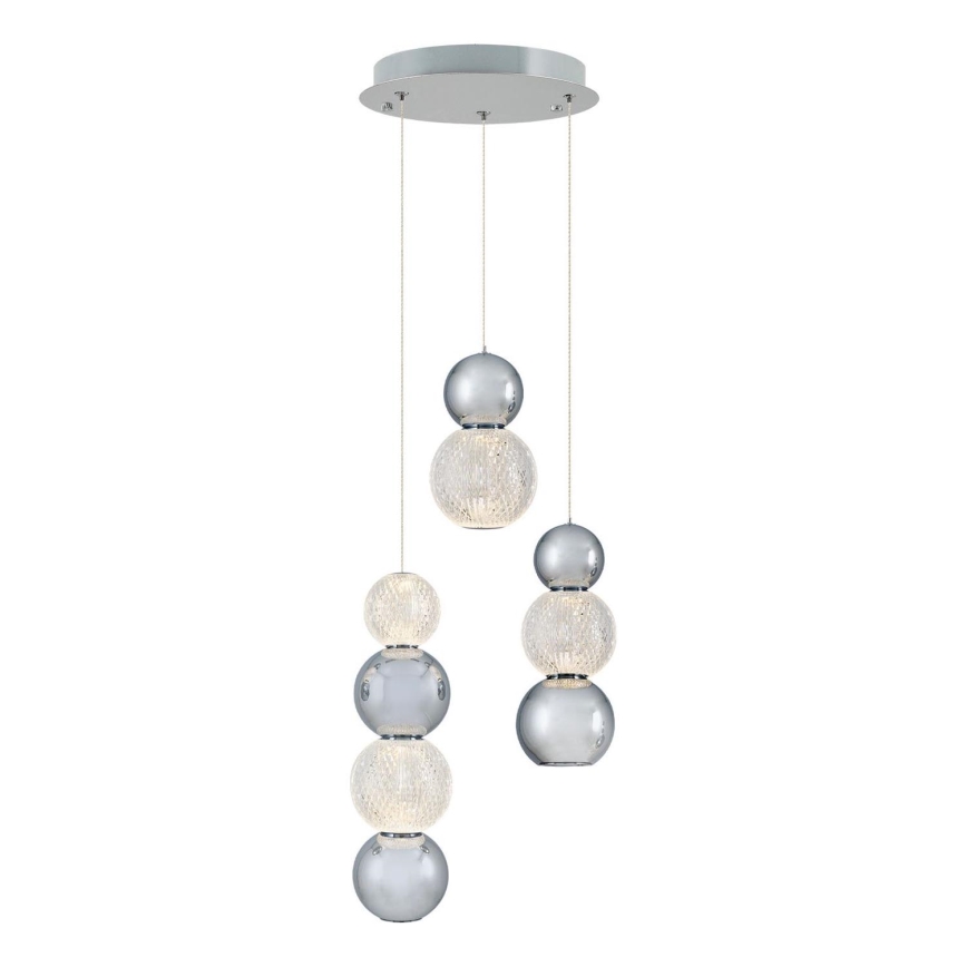 LED Visilna lampa CREMONA LED/17W/230V 3000K mat krom