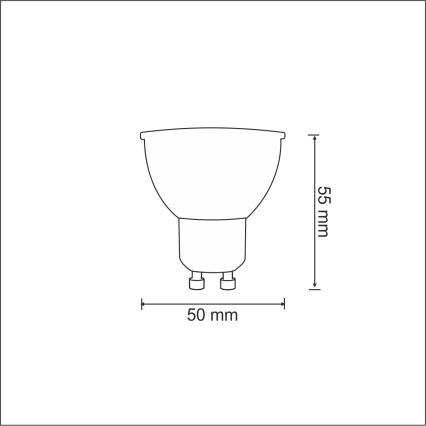 LED žarulja 1xGU10/3,5W/230V 3000K