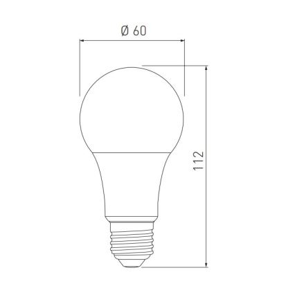 LED Žarulja A60 E27/10W/230V 3000/4000/6400K